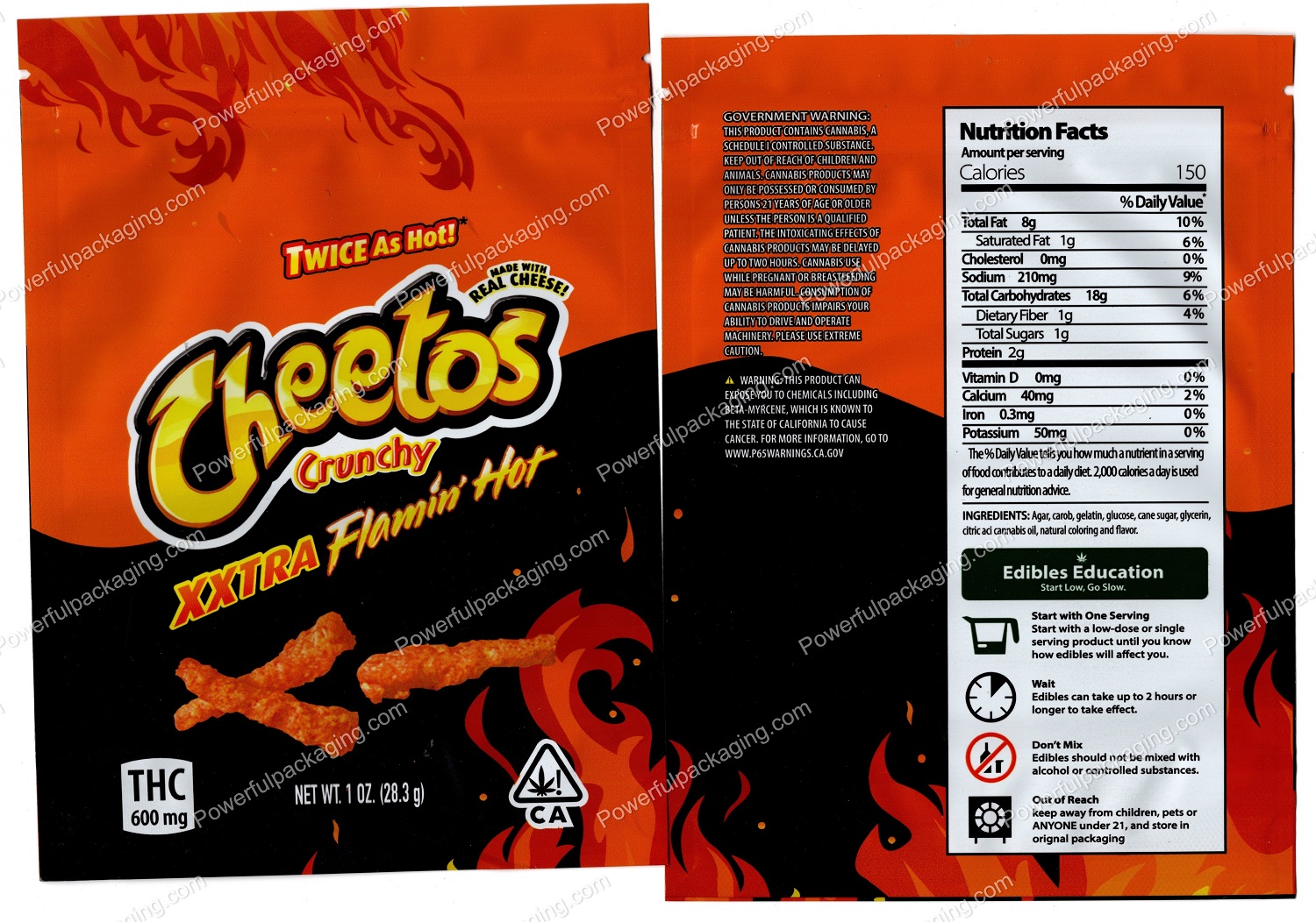 Large Chip Bags Packaging (7x5in) Mylar Bag *Empty Bags*