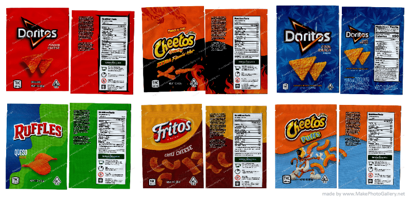 Large Chip Bags Packaging (7x5in) Mylar Bag *Empty Bags*