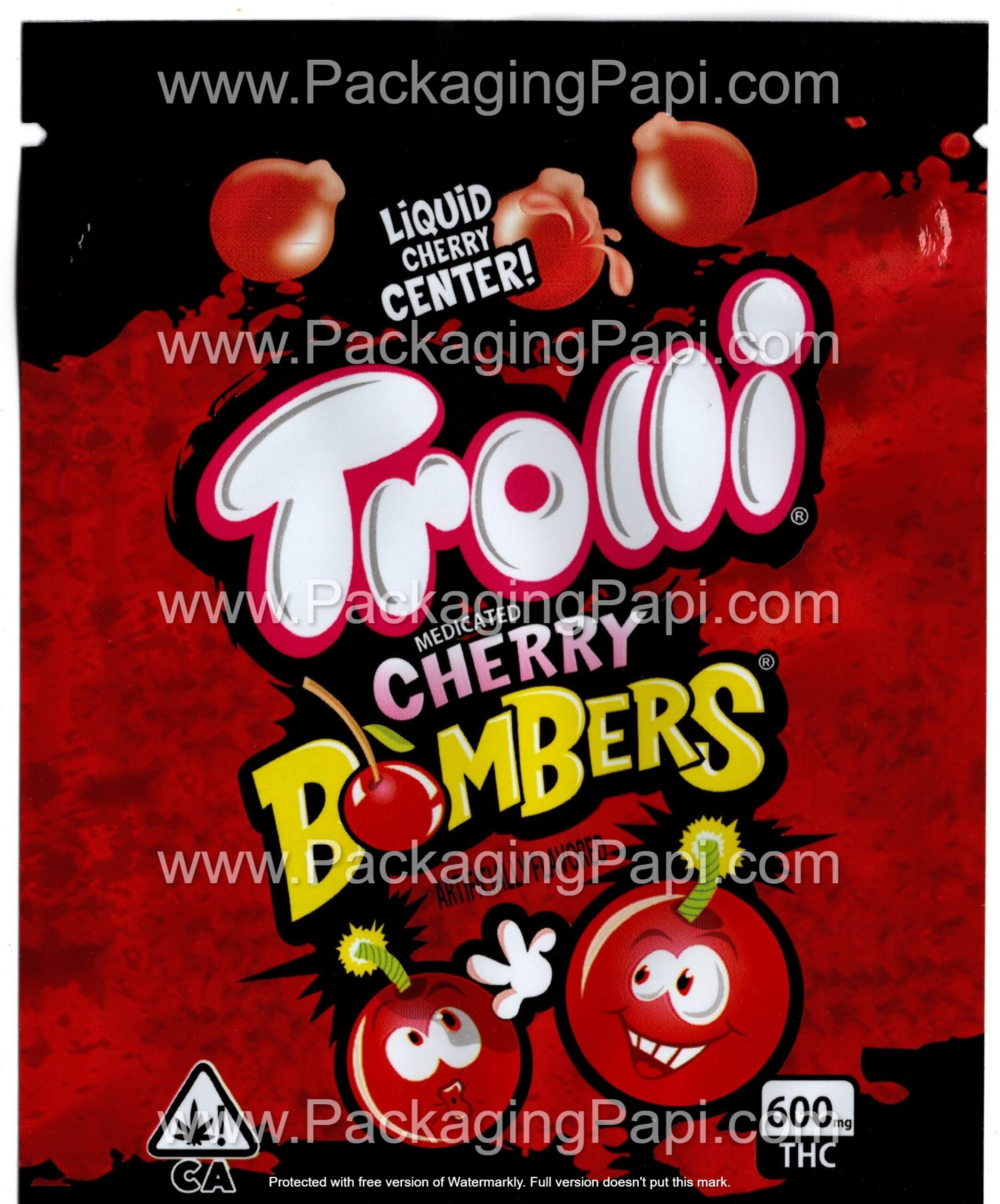 Trolli Small THC Mylar Bag Edible Gummy Packaging (24+ Variations) *Empty Bags*