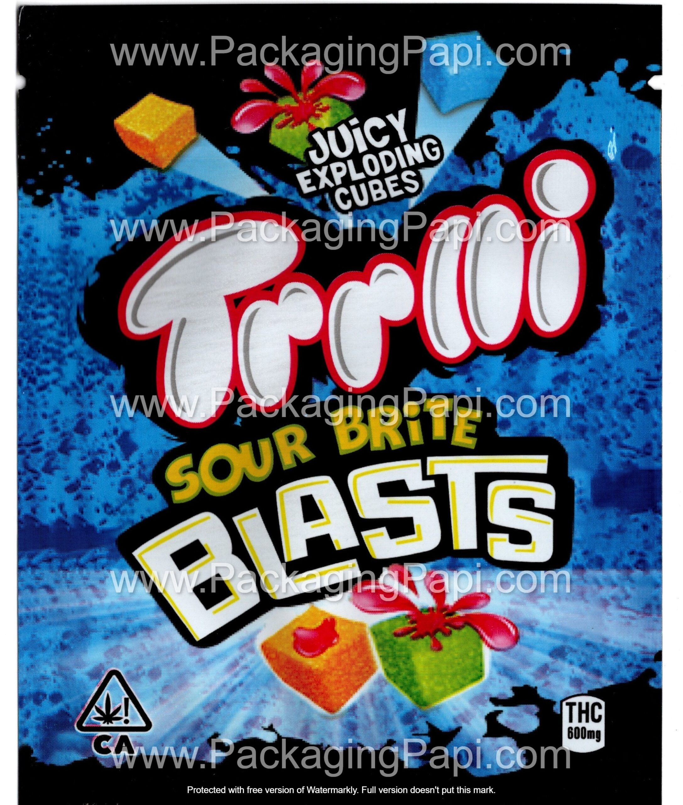 Trolli Small THC Mylar Bag Edible Gummy Packaging (24+ Variations) *Empty Bags*