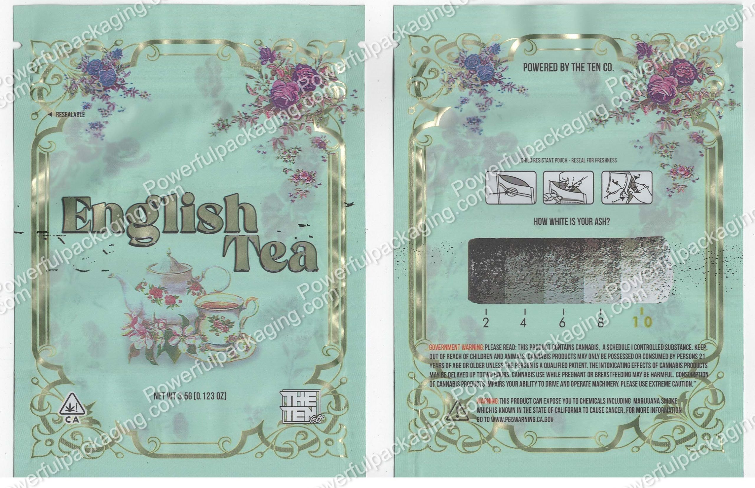 The Ten : English Tea Bag *Empty Bags* (CaSupply) #R1