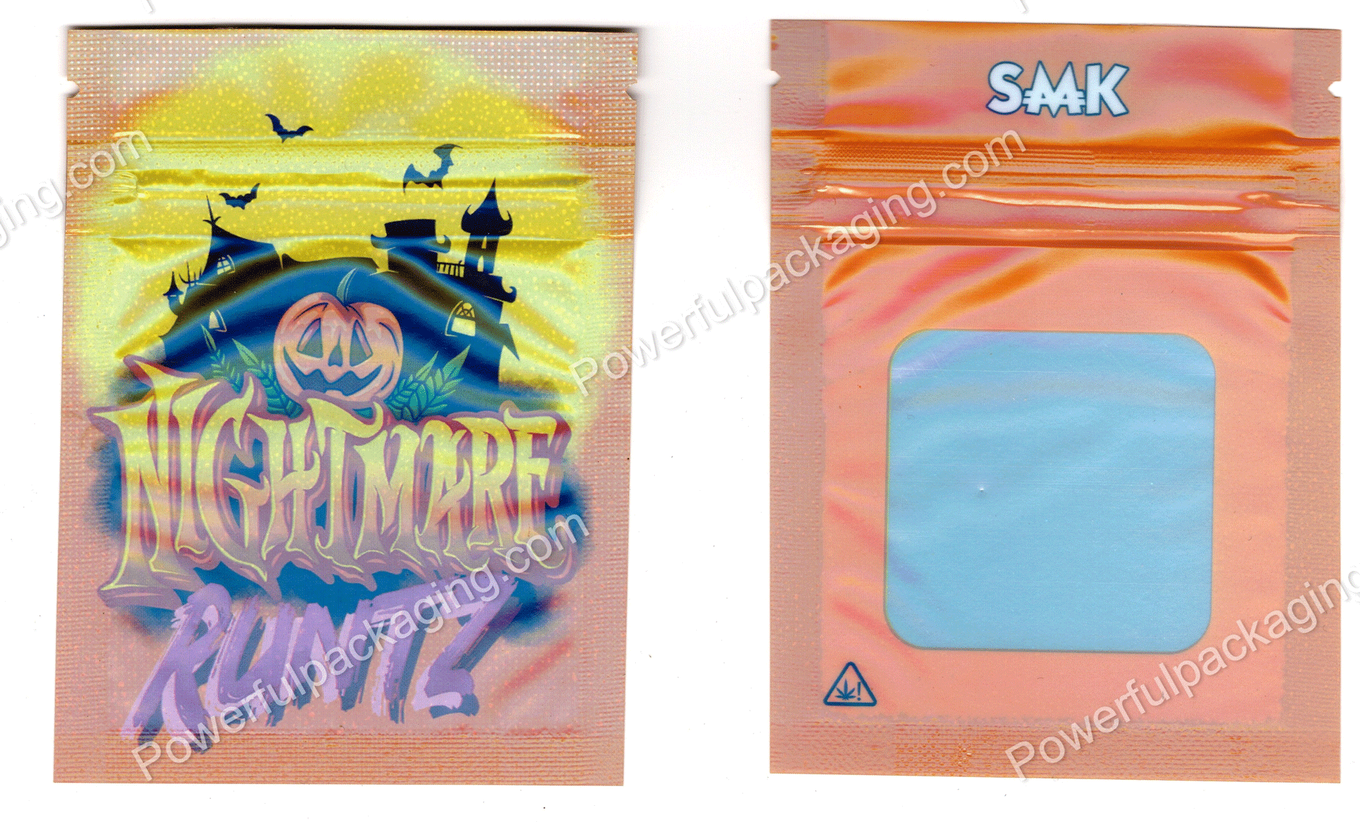 SMK : Nightmare Runtz (Mini 1Gram) Bag w/ Window *Empty Bags* (CaSupply) #M2