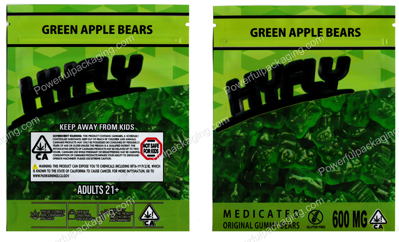 HYFLY : Green Apple Bears Bag *Empty Bags* (CaSupply) #H1