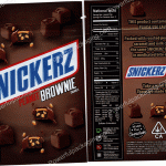 Snickerz : Peanut Brownie Squares (Delta-8 1000mg) Bag *Empty Bags* (CaSupply) #N1
