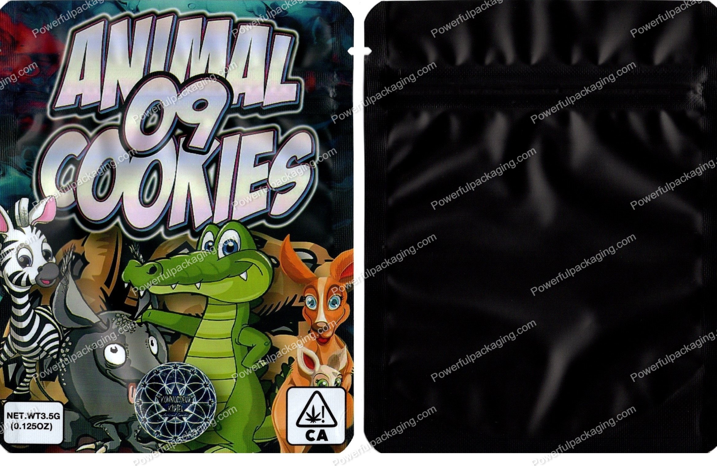 Mylar Flower Bag : 09 Animal Cookies 3.5 Bag *Empty Bags* (CaSupply) #S1