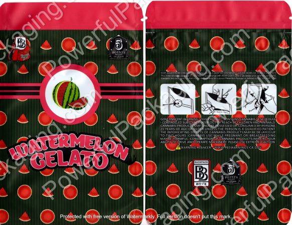 Backpack Boyz Watermelon Gelato Mylar (7x5in Bag) (CaSupply Brea)