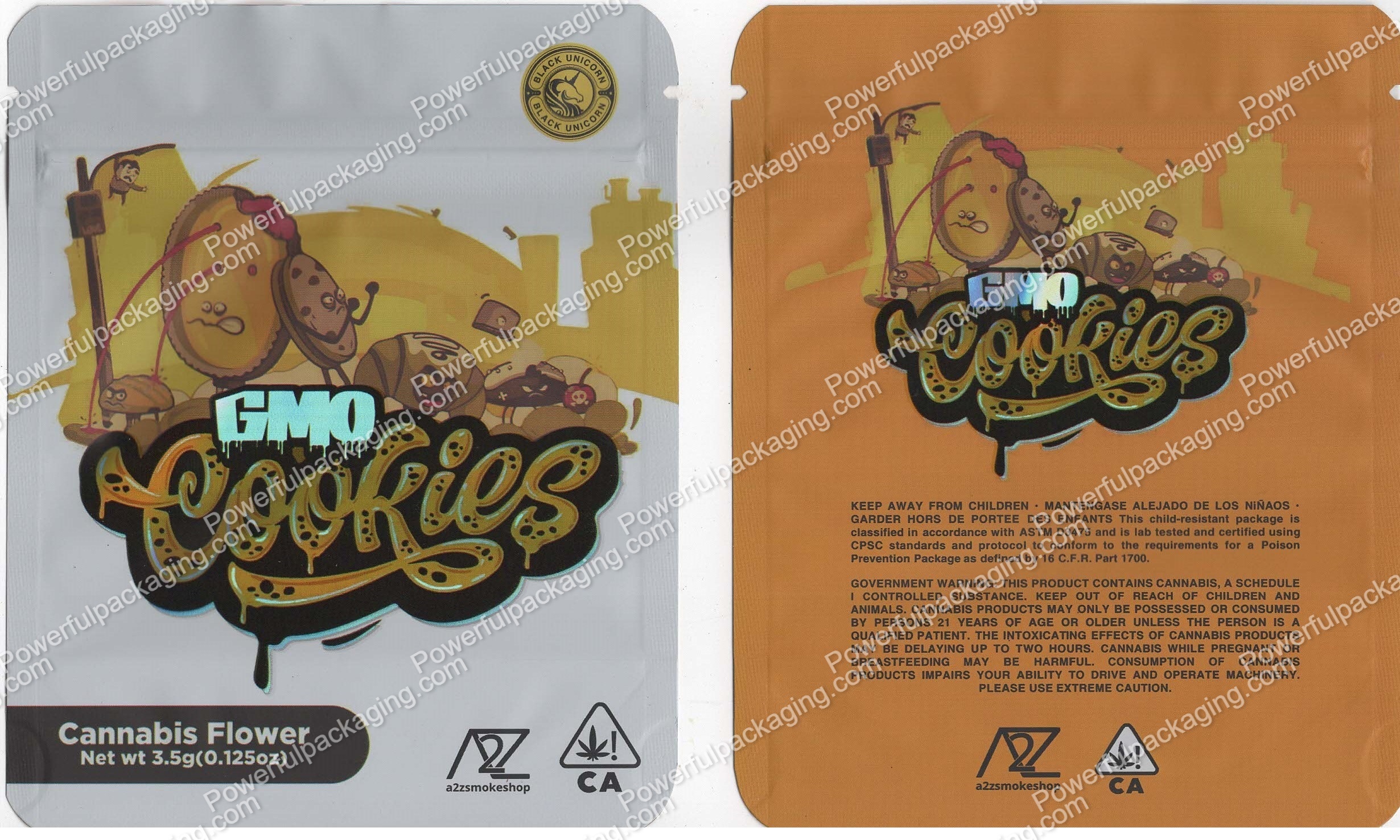 Black Unicorn : GMO Cookies Bag *Empty Bags* (CaSupply) #S1