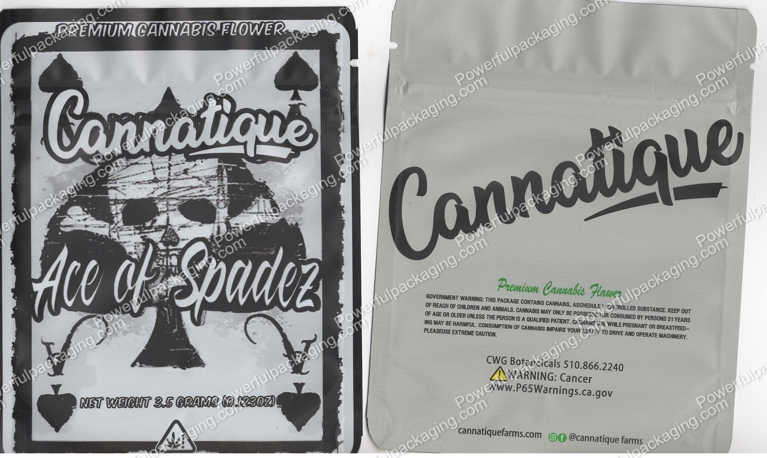 Cannatique : Ace of Spadez Bag *Empty Bags* (CaSupply) #C1