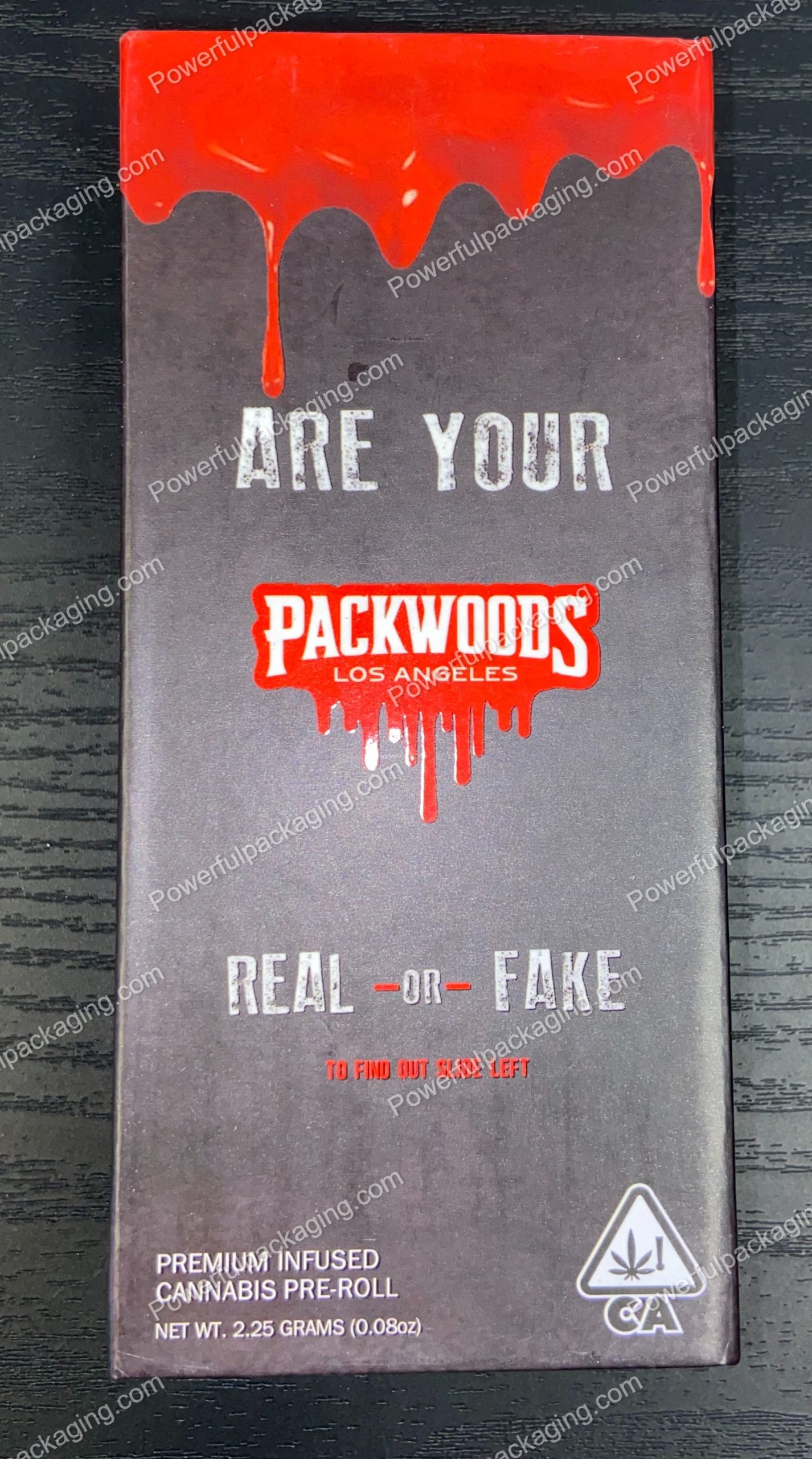 Packwoods Los Angeles : (Are Your Real or Fake) Hybrid, Glass Tube, Magnetic Box, Stickers, Wax and Tip/ Mouthpiece 'PREROLLED BLUNT' *Empty Pre-Rolls* (50/100 Pack Set) (CA-Supply)