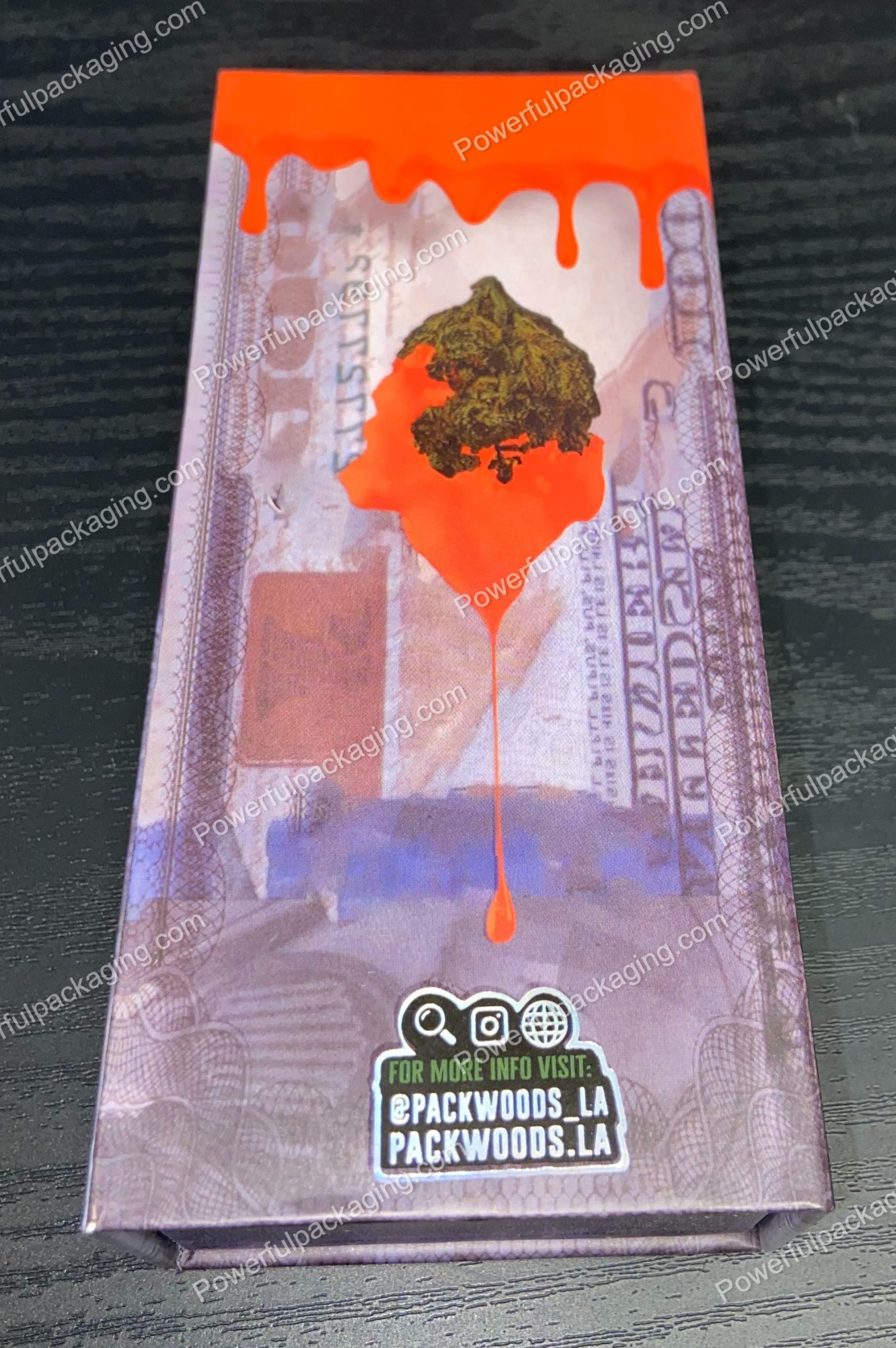 Packwoods Los Angeles x GasHouse : (Douch) Hybrid, Glass Tube, Magnetic Box, Stickers, Wax and Tip/ Mouthpiece 'PREROLLED BLUNT' *Empty Pre-Rolls* (50/100 Pack Set) (CA-Supply)