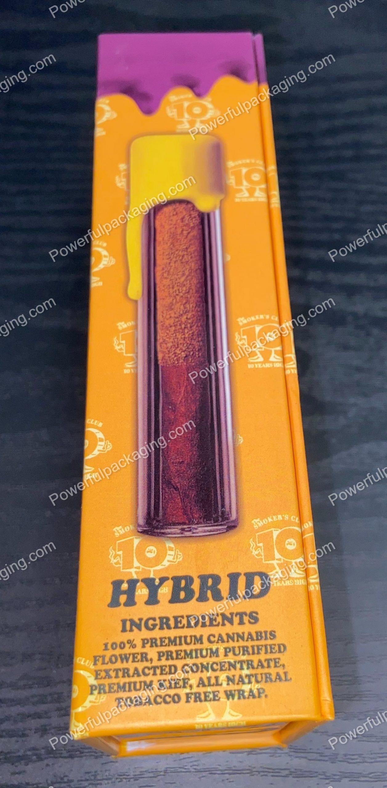 Packwoods Los Angeles x The Smokers Club : (Jobstopper) Hybrid, Glass Tube, Magnetic Box, Stickers, Wax and Tip/ Mouthpiece 'PREROLLED BLUNT' *Empty Pre-Rolls* (50/100 Pack Set) (CA-Supply)