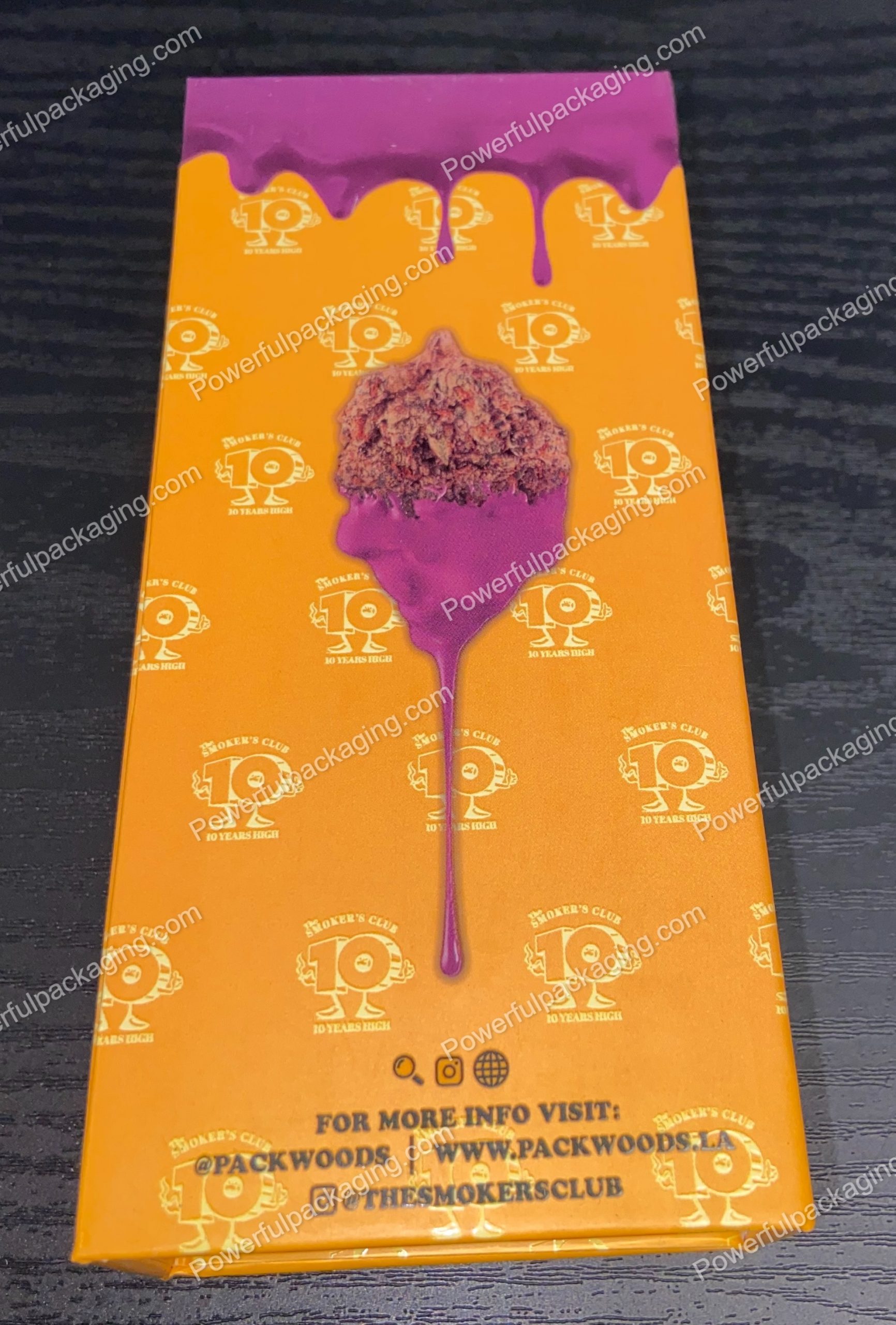 Packwoods Los Angeles x The Smokers Club : (Jobstopper) Hybrid, Glass Tube, Magnetic Box, Stickers, Wax and Tip/ Mouthpiece 'PREROLLED BLUNT' *Empty Pre-Rolls* (50/100 Pack Set) (CA-Supply)