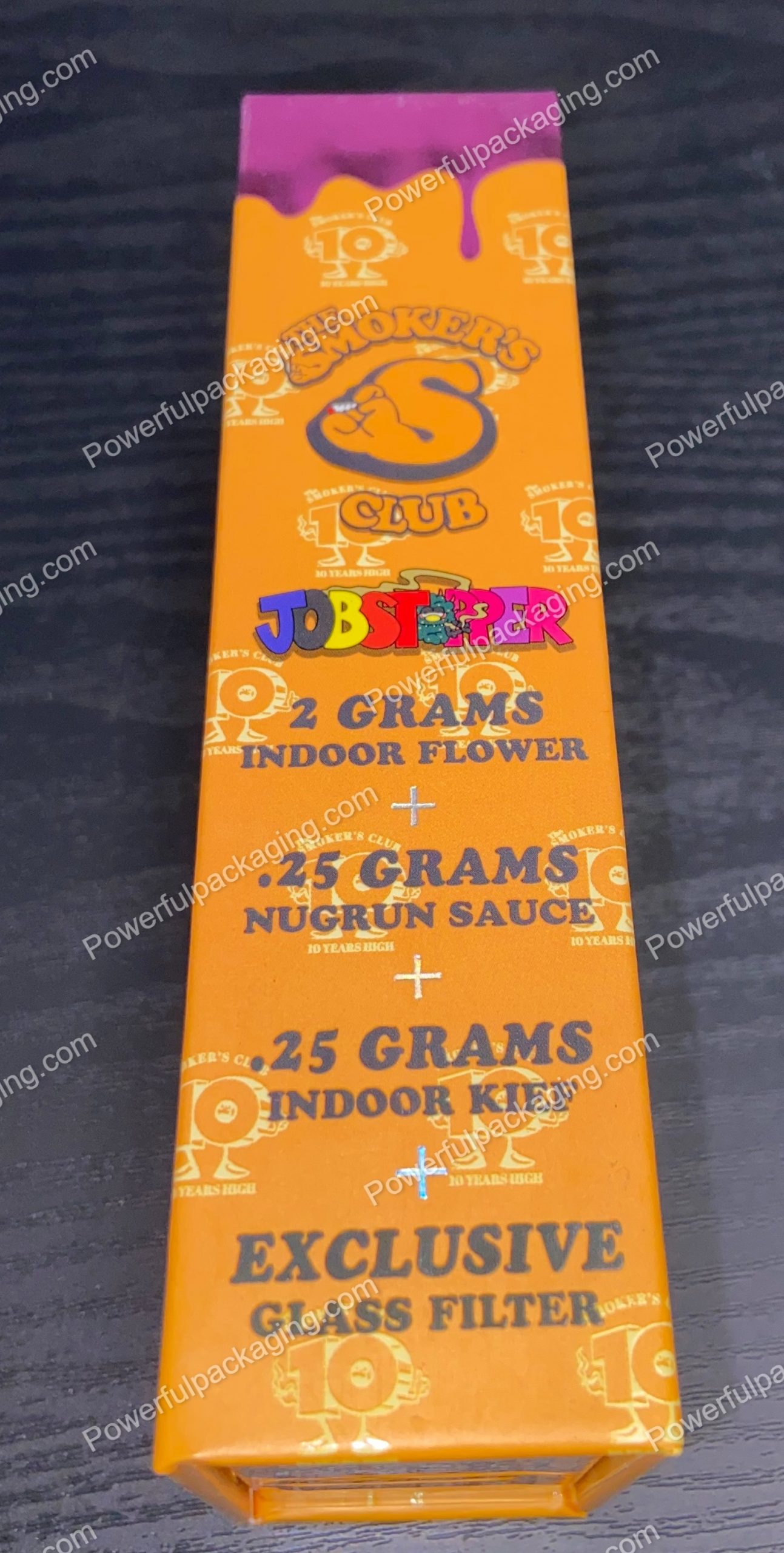 Packwoods Los Angeles x The Smokers Club : (Jobstopper) Hybrid, Glass Tube, Magnetic Box, Stickers, Wax and Tip/ Mouthpiece 'PREROLLED BLUNT' *Empty Pre-Rolls* (50/100 Pack Set) (CA-Supply)