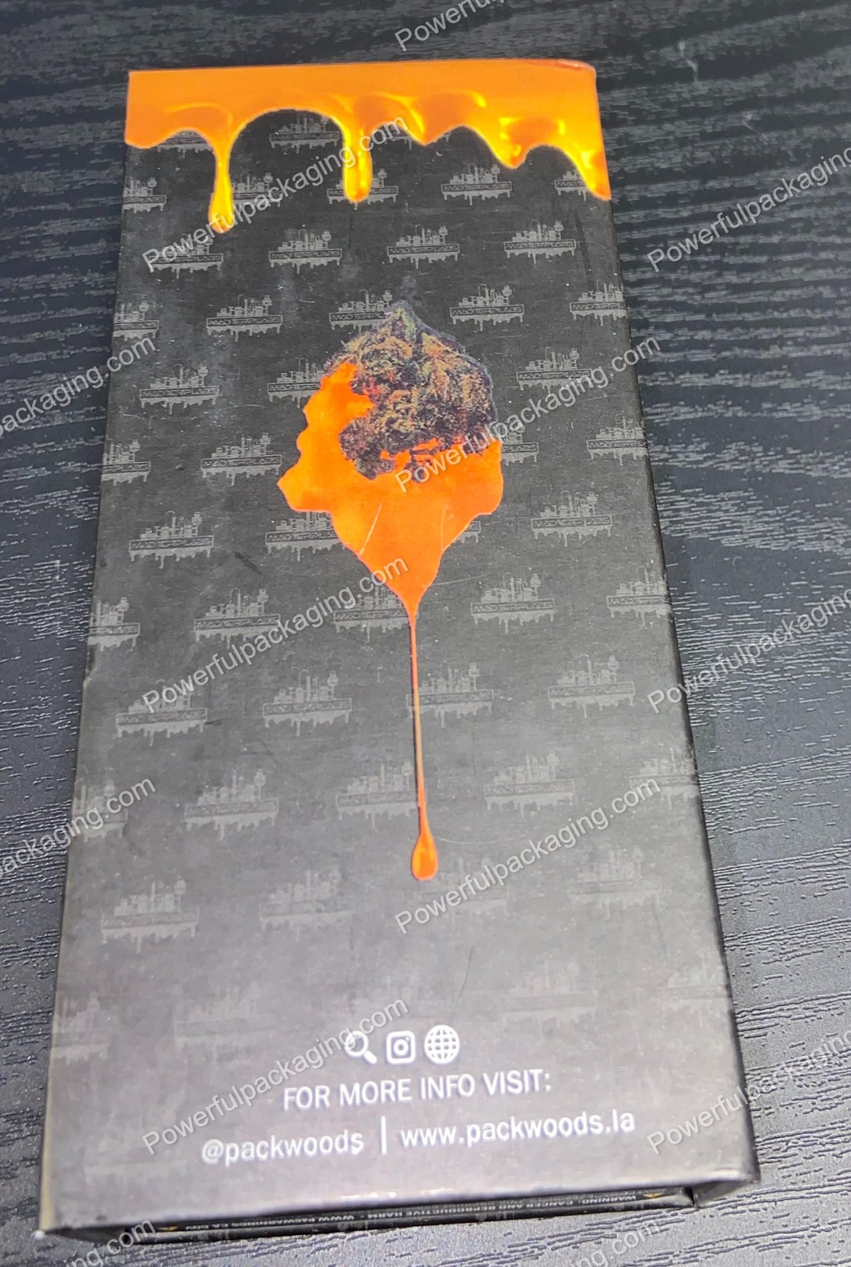 Packwoods Arizona x MAD TERPLABS : (El Chapo) Hybrid, Glass Tube, Magnetic Box, Stickers, Wax and Tip/ Mouthpiece 'PREROLLED BLUNT' *Empty Pre-Rolls* (50/100 Pack Set) (CA-Supply)