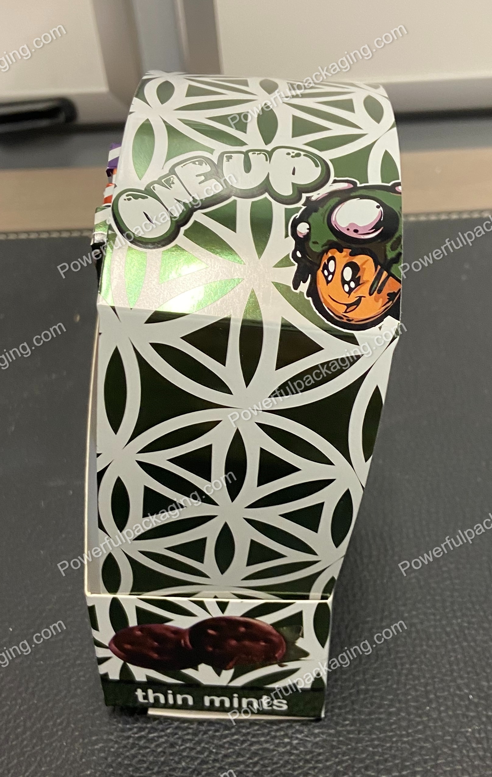 ONEUP Psilocybin Mushroom Bar : Girl Scouts (Thin Mints) 3.5g (10 Pack Box Set) (2.5x5.5in) *Empty Box* (CaSupply) #X1