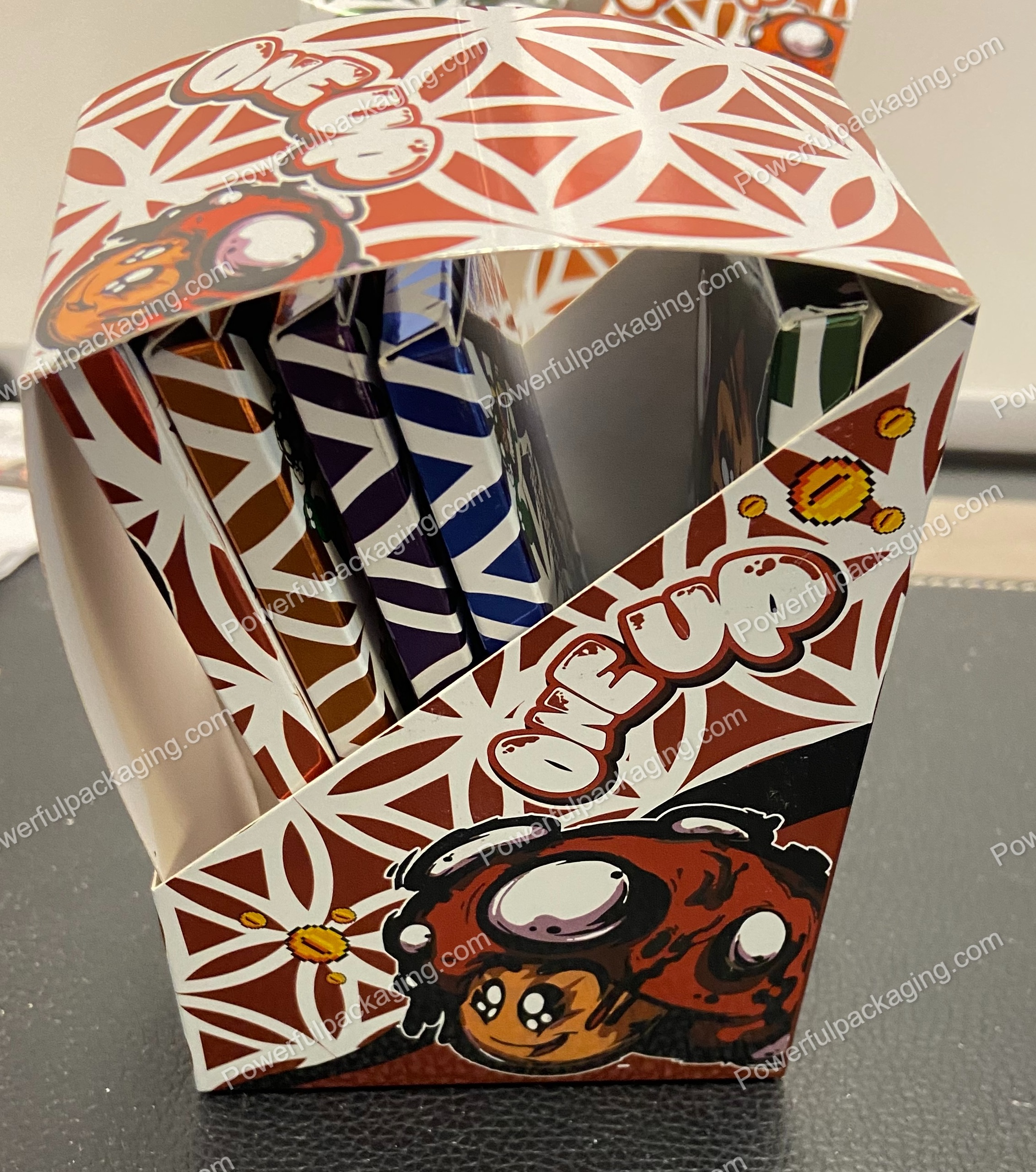 ONEUP Psilocybin Mushroom Bar : Girl Scouts (tagalongs) 3.5g (10 Pack Box Set) (2.5x5.5in) *Empty Box* (CaSupply) #X1