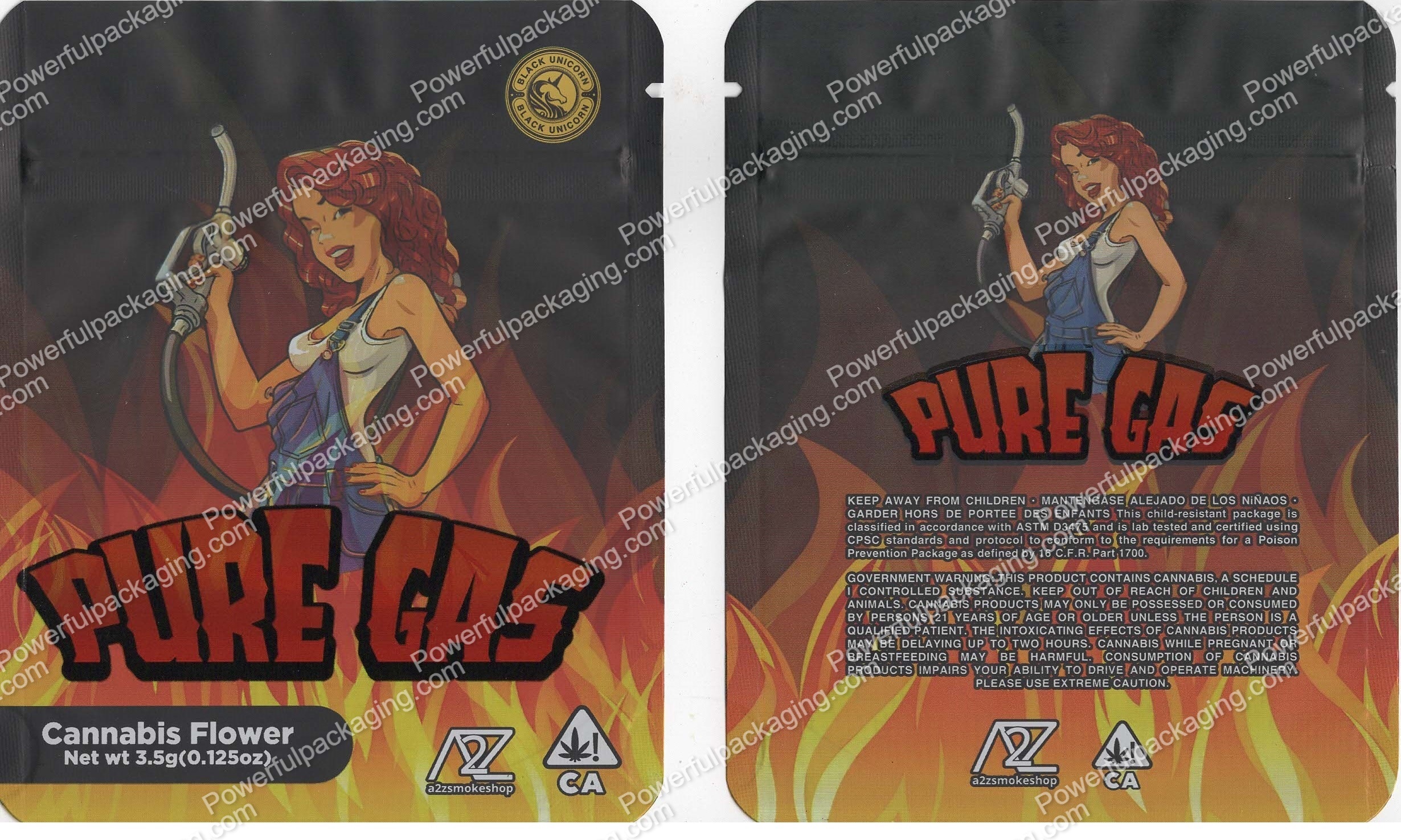 Black Unicorn : PURE GAS Bag *Empty Bags* (CaSupply) #S1