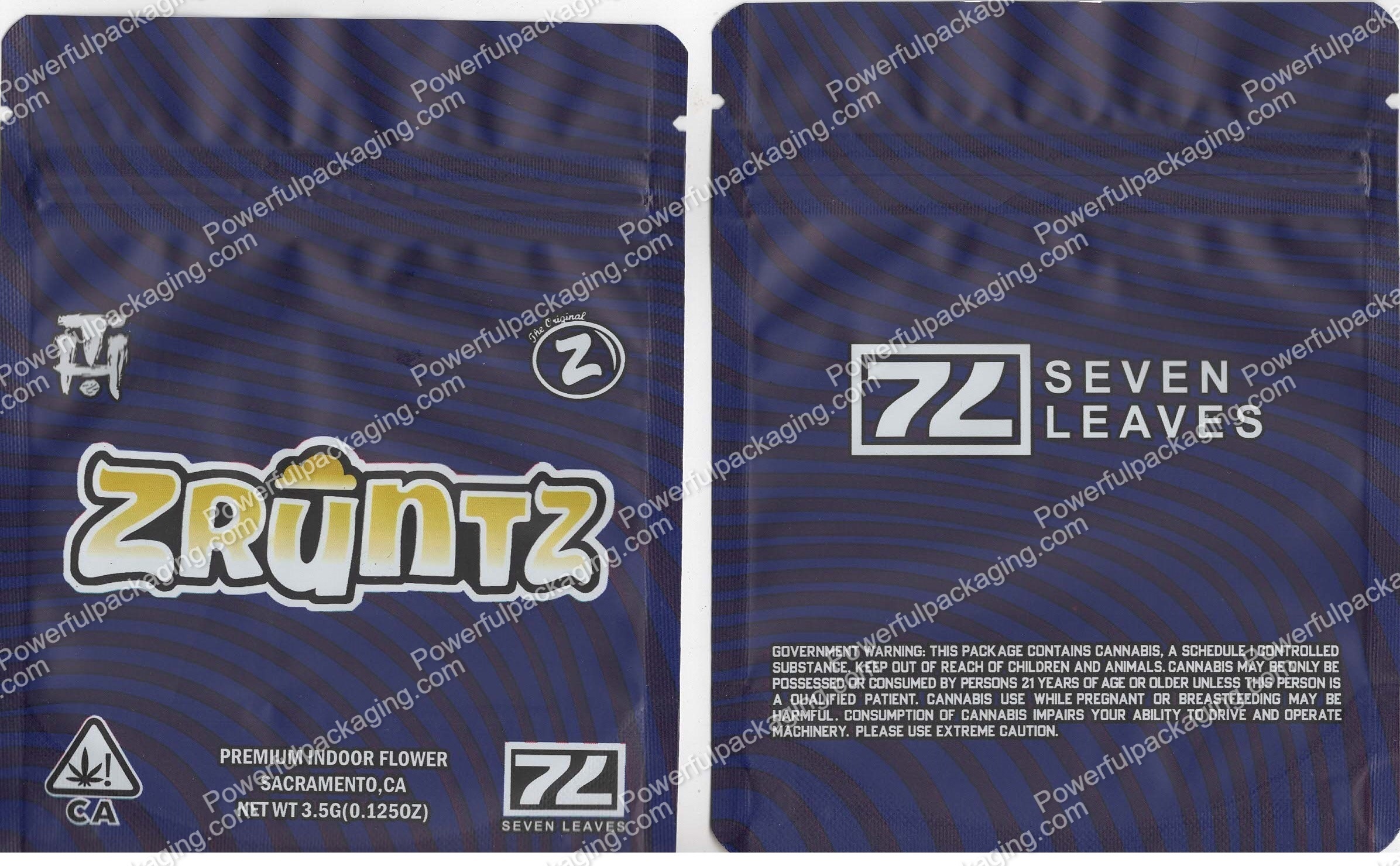Seven Leaves : Zruntz 3.5 Bag *Empty Bags* (CaSupply) #S1