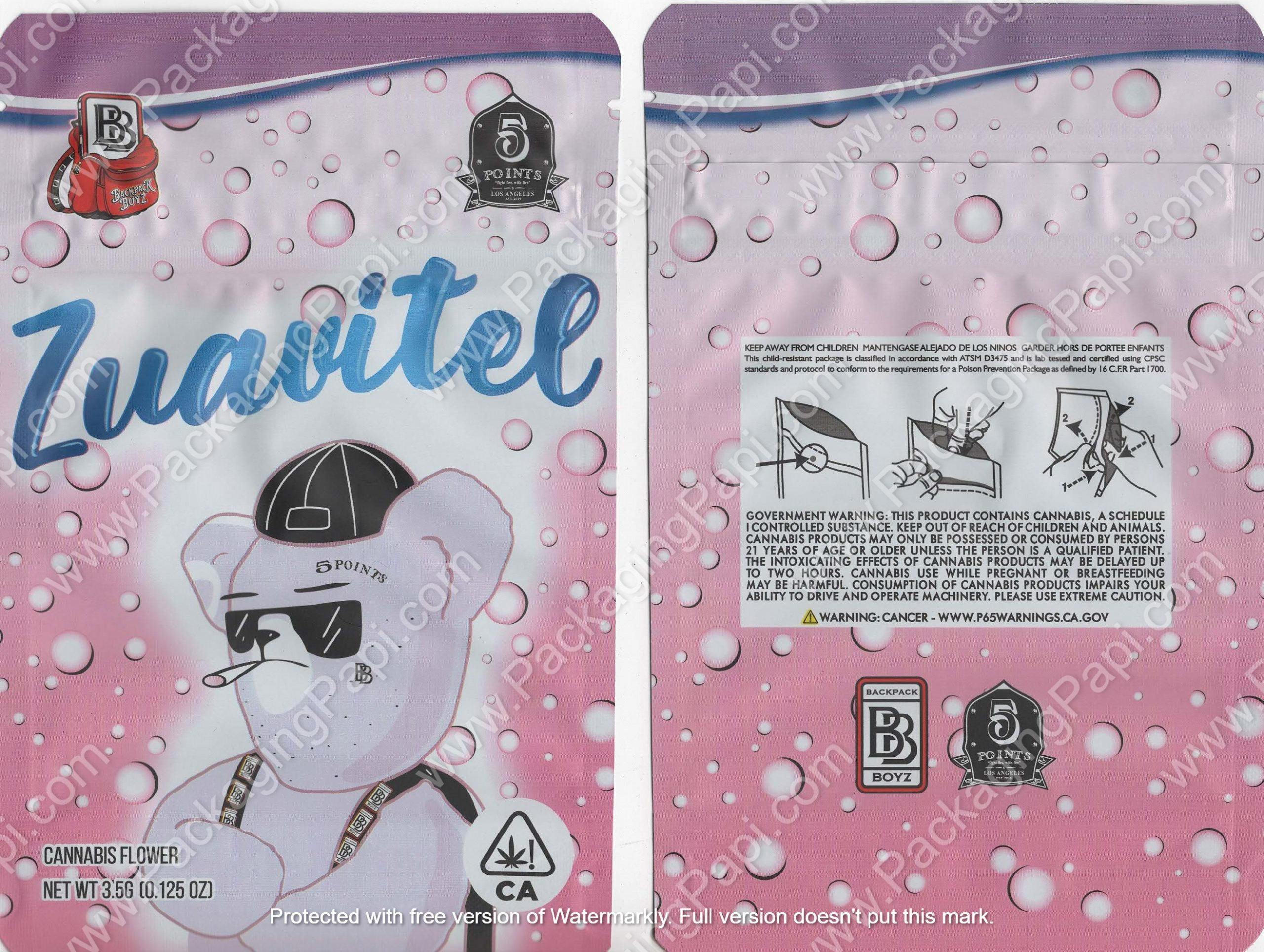 Backpack Boyz Zuavitel (7x5in Bag) (CaSupply Brea)