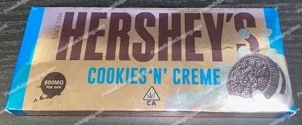 Hershey's Cookies'N'Creme Bar Box (2.5x5.5in) *Empty Box* (CaSupply) #X1