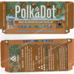 PolkaDot Magic Mushroom Belgain Chocolate : Cinnamon Toast Crunch 4g 10-Pack with Display Case (5x2.5in) *Empty Box* (CaSupply)