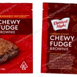 Dankest High Chewy Fudge Brownie (7x5.5in) Mylar Bags *Empty Bags*
