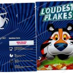Large Cereal : Loudest Flakes 1000mg Packaging (5x7in) Mylar Bag *Empty Bags* (CaSupply)