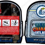 BACKPACK BOYZ : Blue Guava Gelato Backpack Shaped 3D Mylar Flower 3.5 Bag *Empty Bags* (CaSupply) #3D