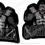 Gorilla 3D Mylar Shaped Bag 3.5g Flower Packaging *Empty Bags* (CaSupply) #3D