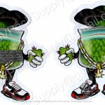 Green Bag Dude Generic 3D Mylar Shaped Bag 3.5g Flower Packaging *Empty Bags* (CaSupply) #3D