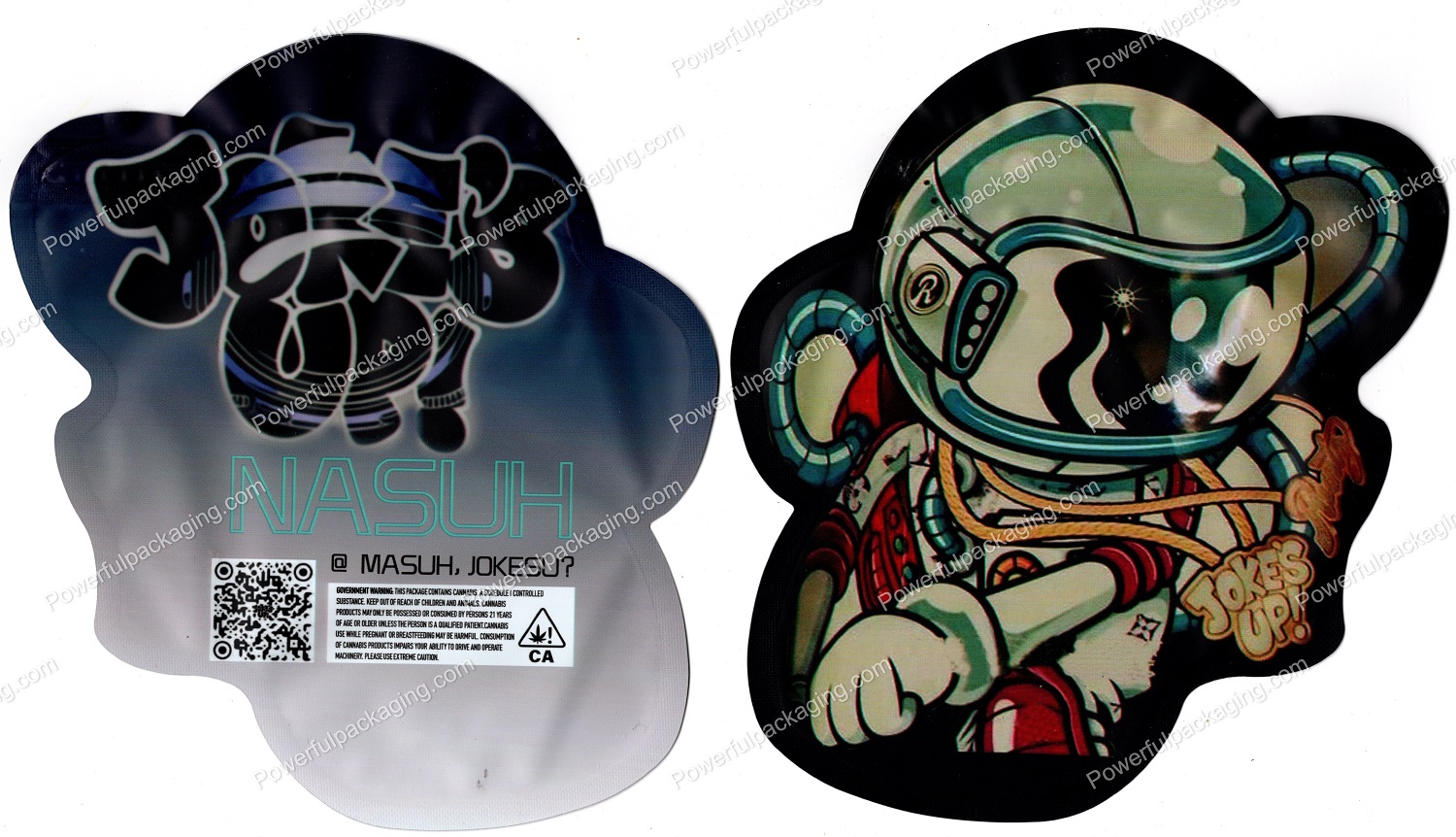 JOKES UP : Astronaut 3D Mylar Flower 3.5 Bag *Empty Bags* (CaSupply) #3D