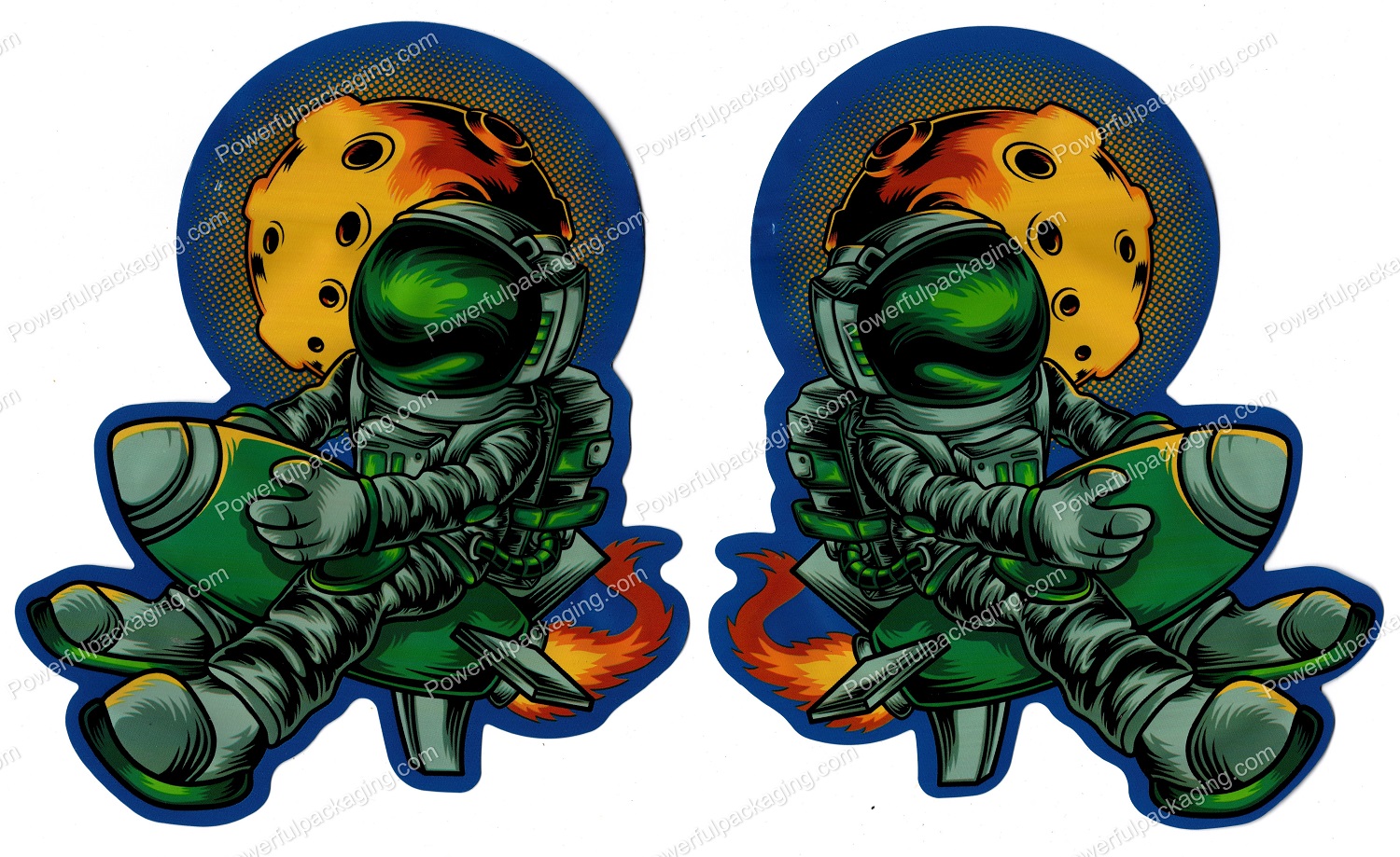 3D Rocket Ship Mylar Flower 3.5 Bag *Empty Bags* (CaSupply) #3D