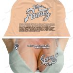 White Runtz : Cleavage 3D Mylar Shaped Bag 3.5g Flower Packaging *Empty Bags*