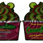 Cannatique Lemon Raspberry Gelato Cupcake 3D Mylar Shaped Bag 3.5g Flower Packaging *Empty Bags*