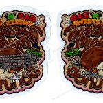 Gas N Sweets Boston Cream Donutz 3D Mylar Shaped Bag 3.5g Flower Packaging *Empty Bags*