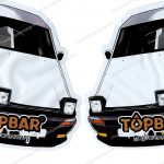 TOPBAR : Old-School Car 3D Mylar Shaped Bag 3.5g Flower Packaging *Empty Bags* (CAsupply)