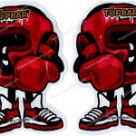 TOPBAR : Boxing 3D Mylar Shaped Bag 3.5g Flower Packaging *Empty Bags* (CAsupply)