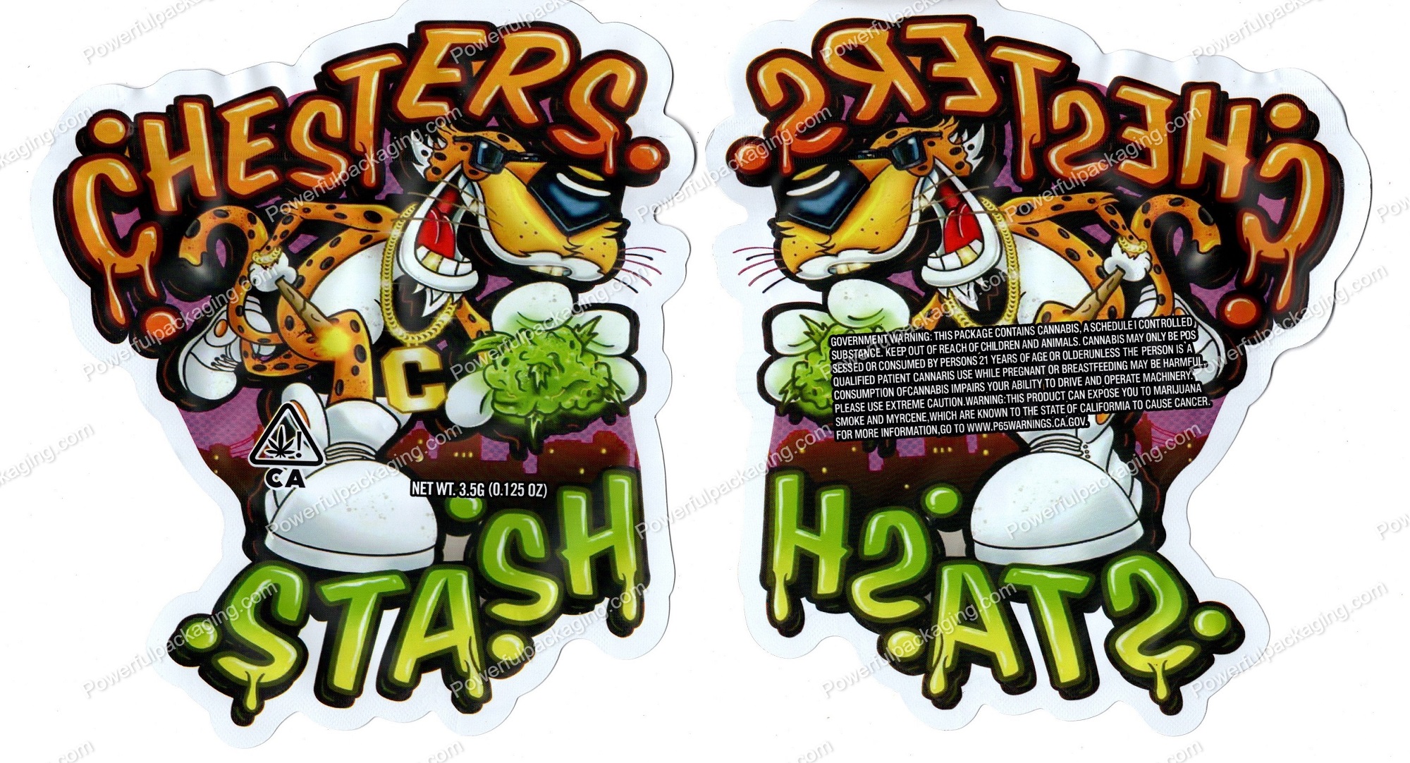 Cheetos Chesters Stash 3D Mylar Shaped Bag 3.5g Flower Packaging *Empty Bags* (CAsupply)