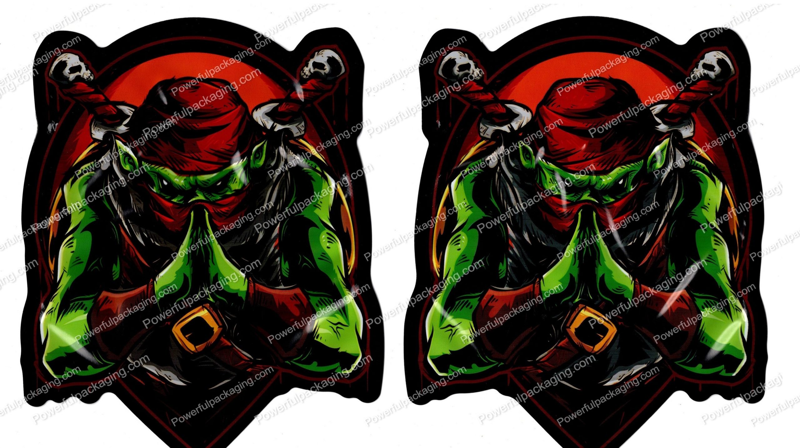 Goblin Ninja Generic 3D Mylar Shaped Bag 3.5g Flower Packaging *Empty Bags* (CAsupply)