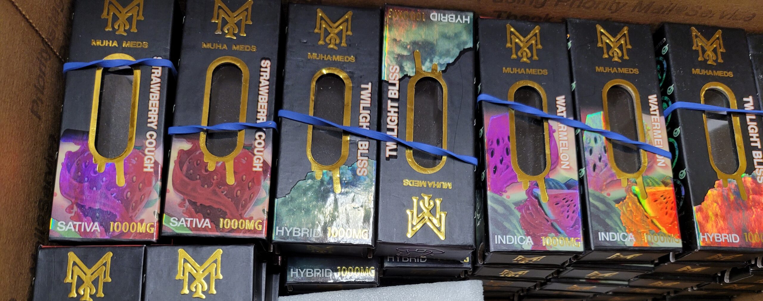 Cart Packaging: Muha Meds Set (Cart, Packaging, and all stickers)