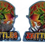 Dewey's Zkittles Genetic 3D Mylar Shaped Bag 3.5g Flower Packaging *Empty Bags* (CAsupply)