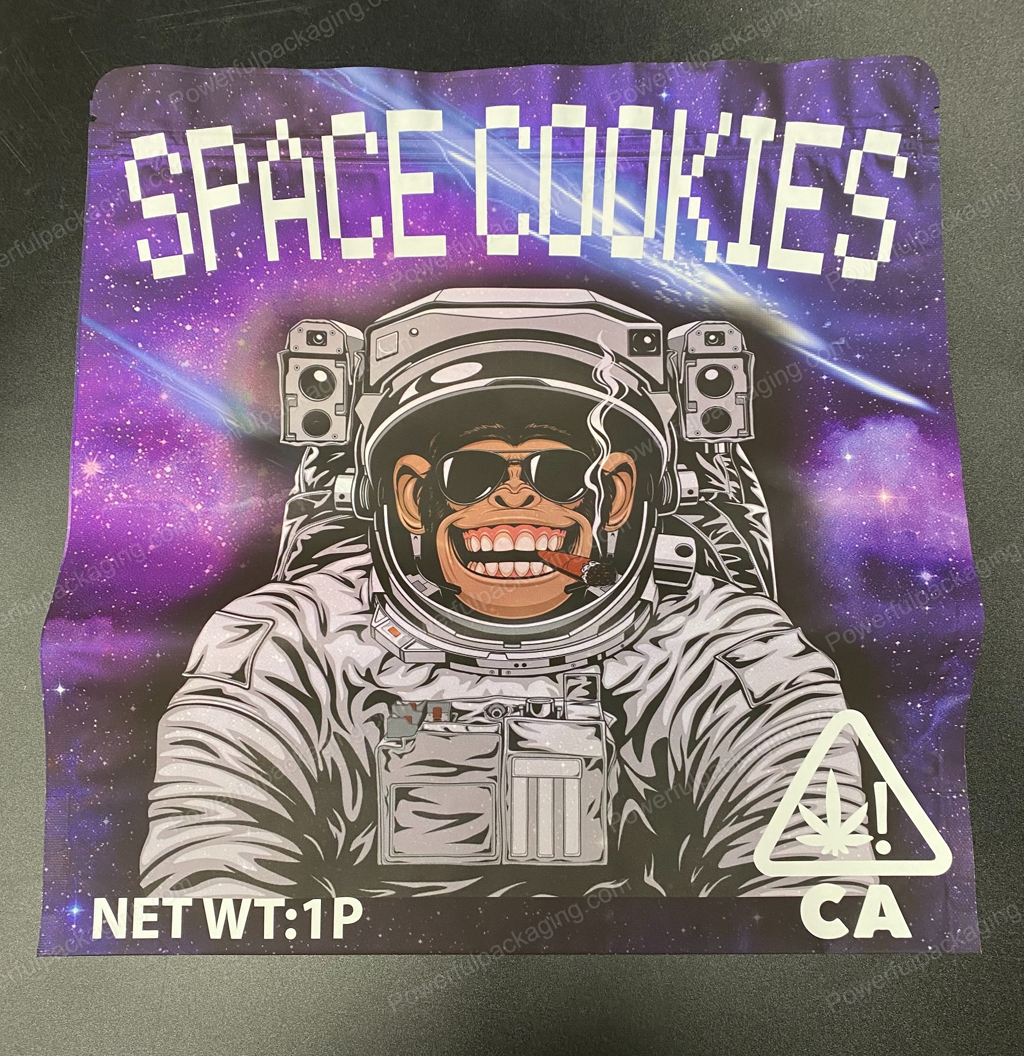 Pound Bags : (Space Cookies) Mylar 1lb Bag *Empty Bag* (CaSupply)