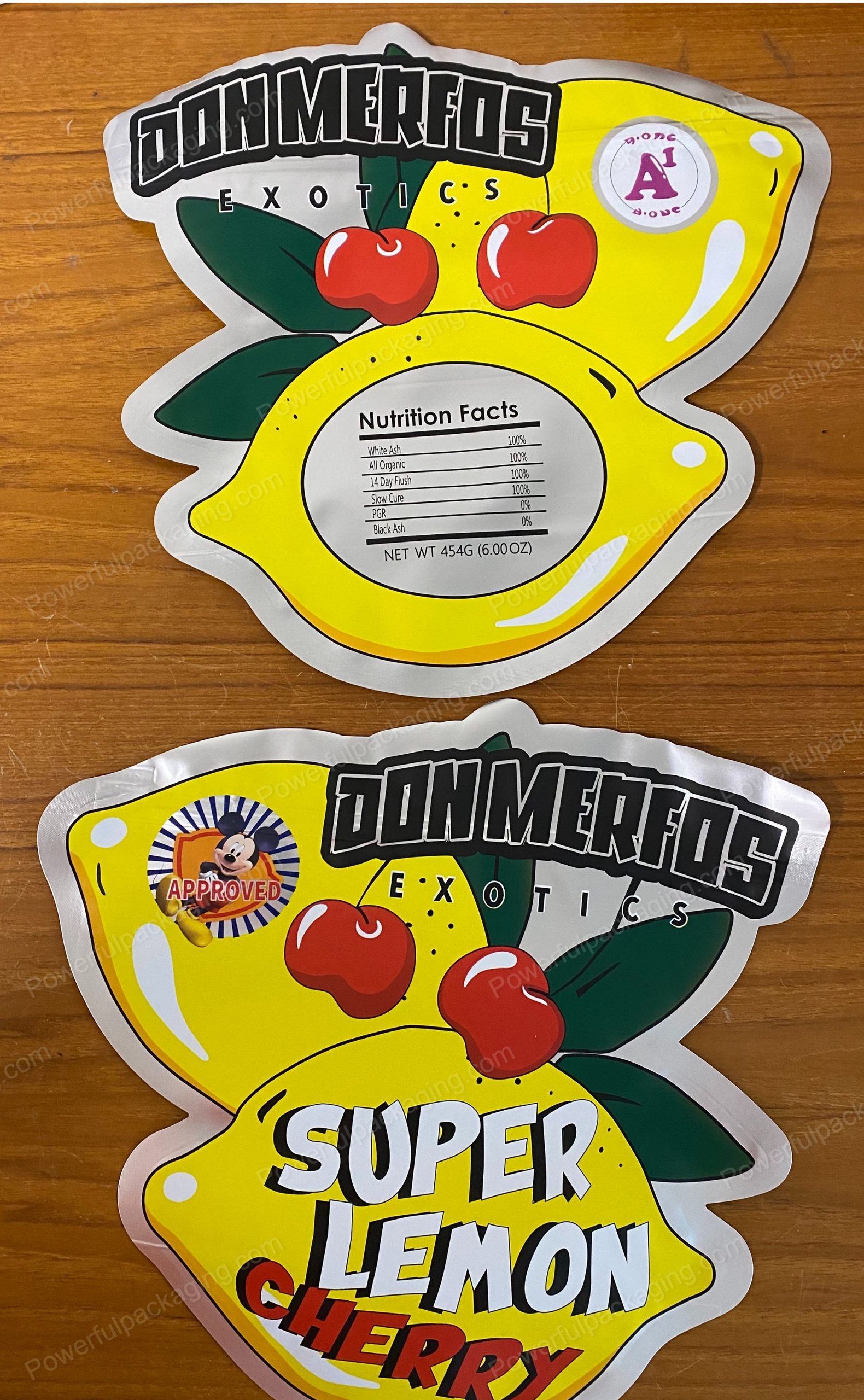 Pound Bags : DONMERFOS (Super Lemon Cherry) Mylar 1lb Bag *Empty Bag* (CaSupply)