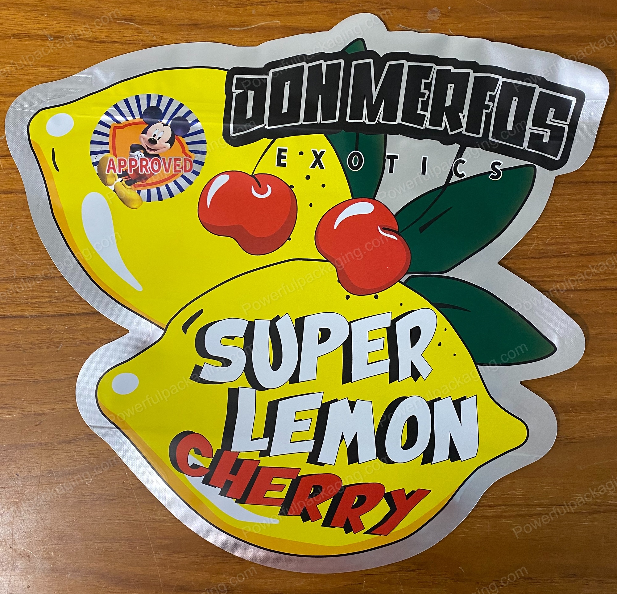 Pound Bags : DONMERFOS (Super Lemon Cherry) Mylar 1lb Bag *Empty Bag* (CaSupply)