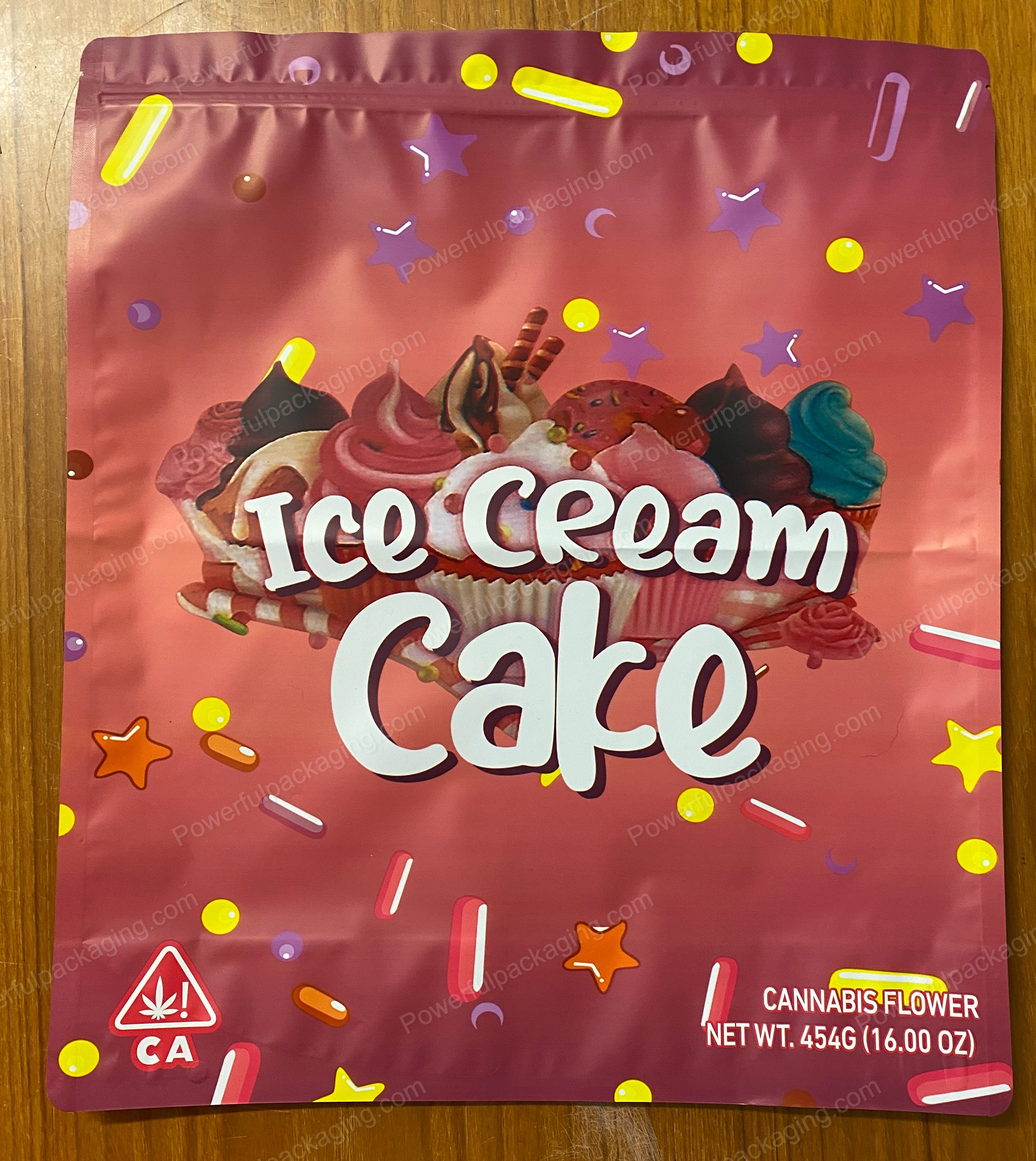 Pound Bags : (Ice Cream Cake) Mylar 1lb Bag *Empty Bag* (CaSupply)
