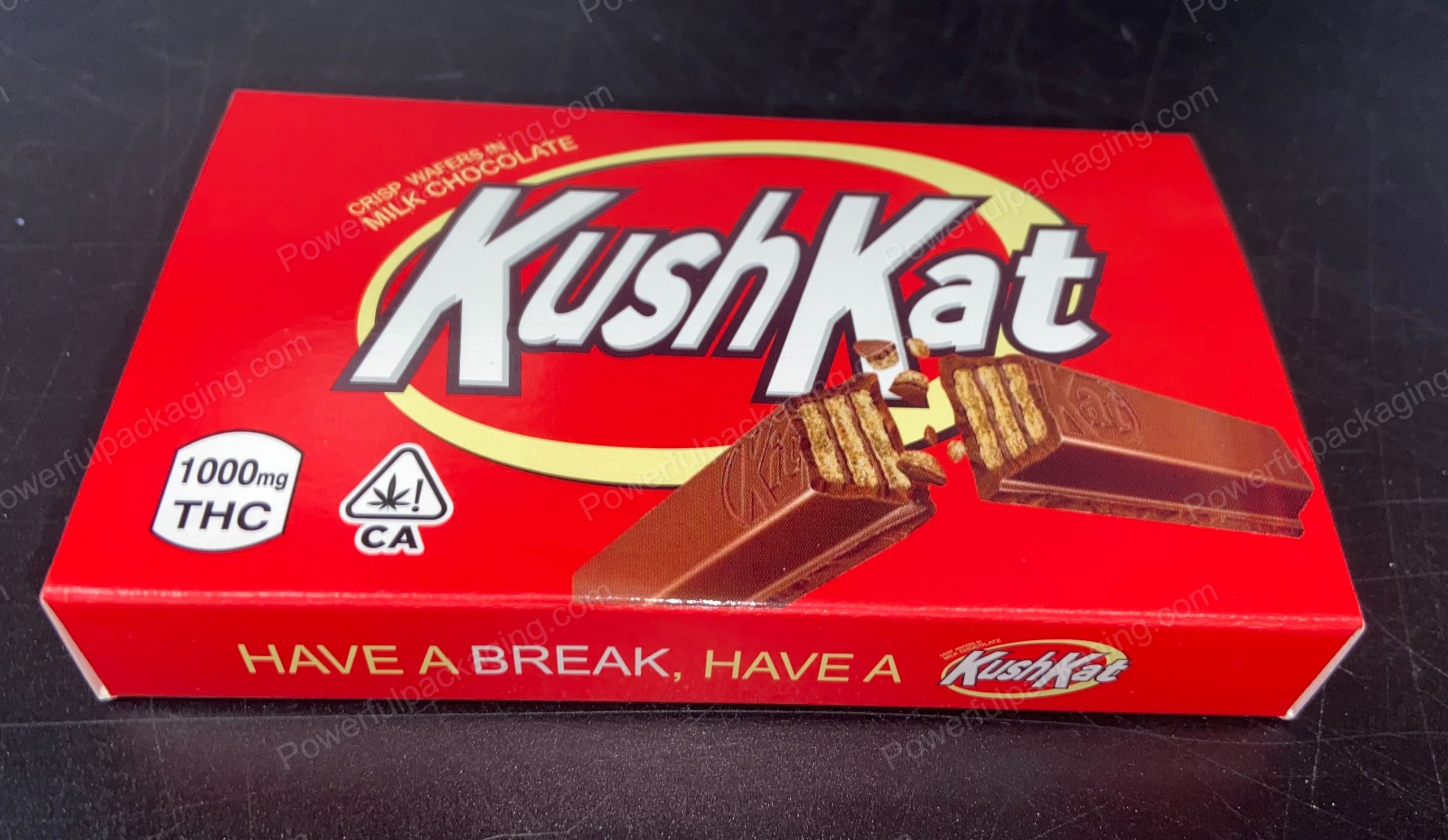 KushKat 1000mg Milk Chocolate Box (CaSupply) (Empty Box)
