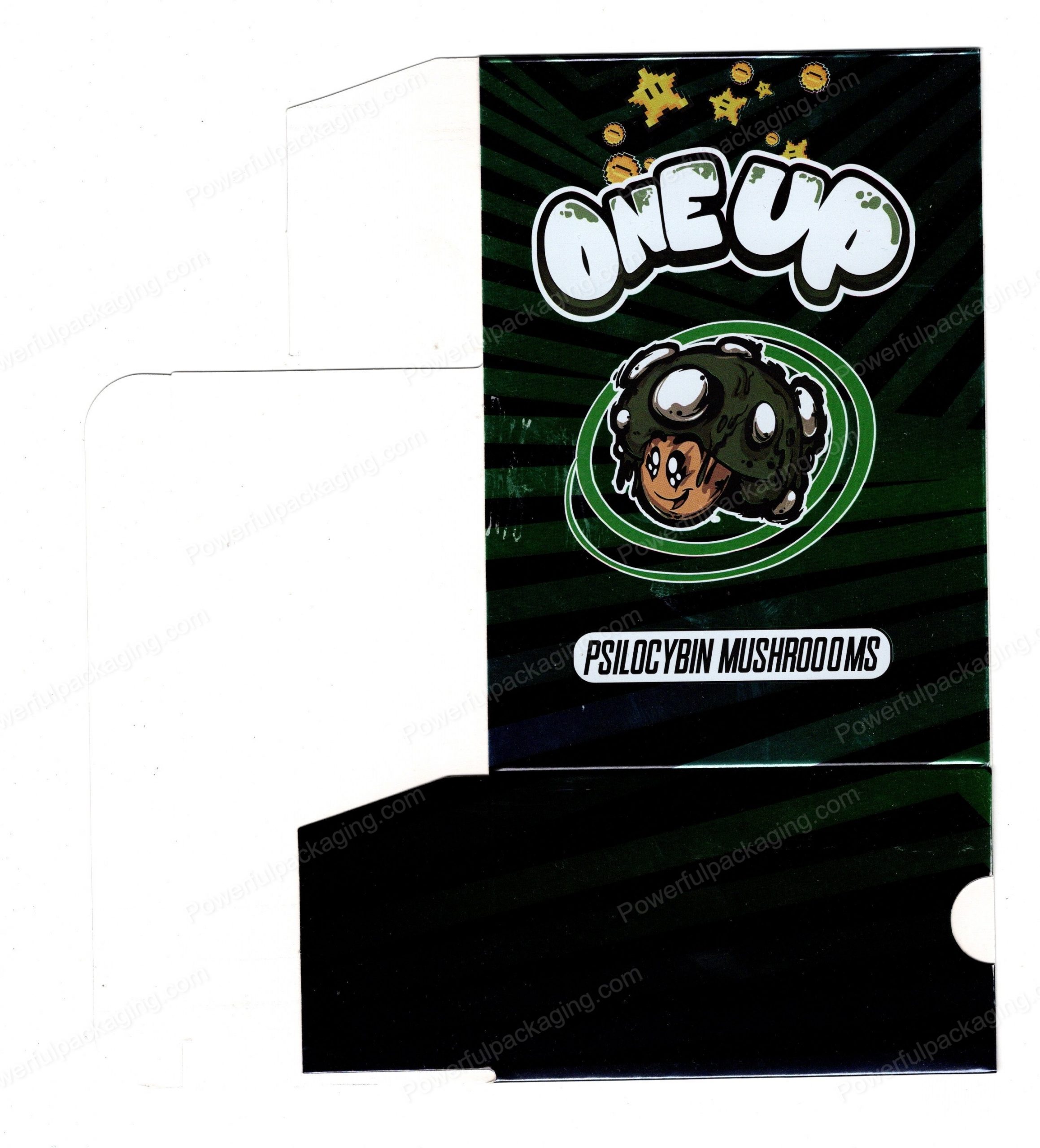 ONEUP Psilocybin Mango Mushroom Bar 3.5g (5/10 Pack Box Set) (2.5x5.5in) *Empty Box* (CaSupply)