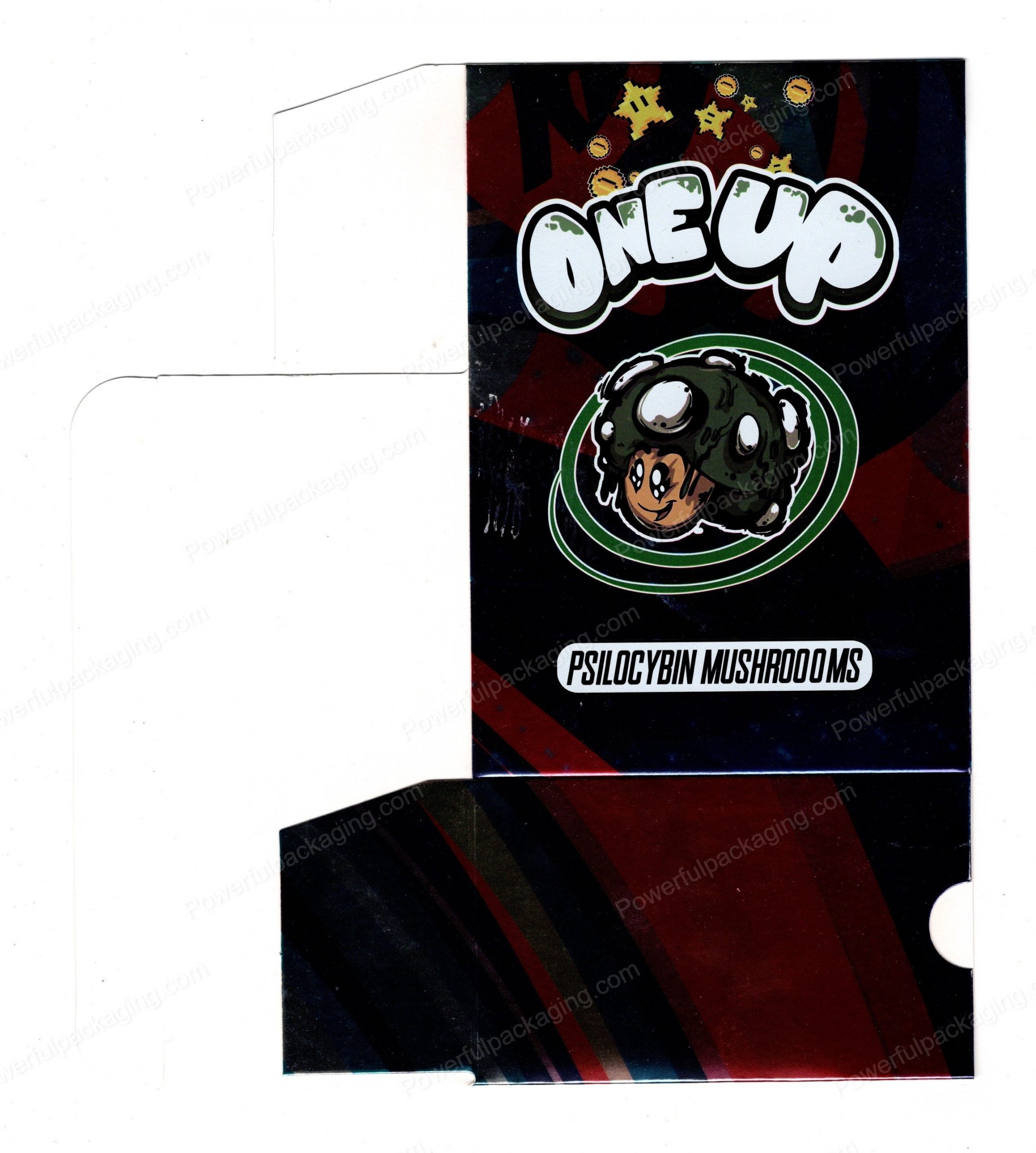 ONEUP Psilocybin Apple Mushroom Bar 3.5g (5/10 Pack Box Set) (2.5x5.5in) *Empty Box* (CaSupply)