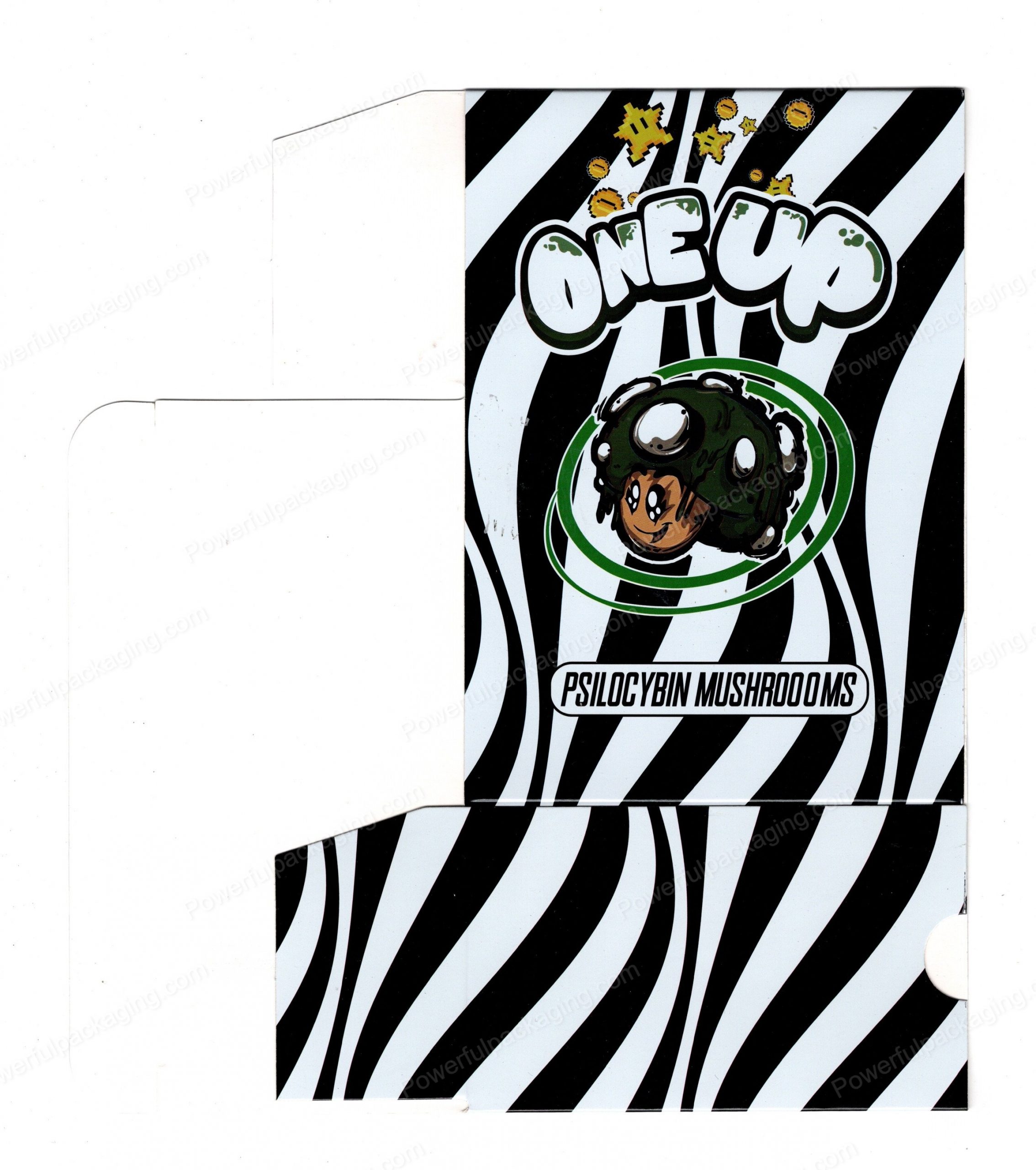 ONEUP Psilocybin Grape Mushroom Bar 3.5g (5/10 Pack Box Set) (2.5x5.5in) *Empty Box* (CaSupply)