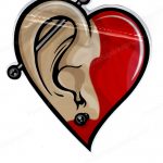 Pierced Ear Heart Generic 3D Mylar Shaped Bag 3.5g Flower Packaging *Empty Bags* (CAsupply)